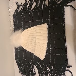 Hat and scarf combo